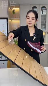 Giày bông mùa đông Old Beijing cho phụ nữ bề mặt da chống thấm nước giày bông cho mẹ lót lông cừu dày dặn giày đi bộ không trượt ủng bông ấm cho phụ nữ