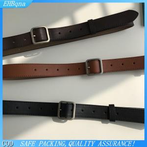COD Pu da vành đai cho phụ nữ vuông khóa Pin khóa quần jean vành đai phụ nữ cổ điển dây Đeo Nữ Dây thắt lưng