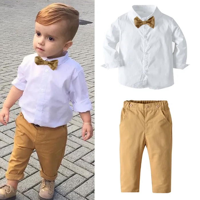 Baby boy white dress shirt sale