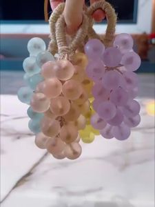 COD Grape Soap On A Rope Whole Bunch Grape Cluster Bar Crystal Handmade Diy Hand Soap Grape Soap
