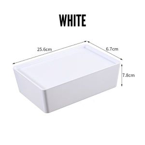 High Quality Space Saving Multipurpose Organizer Dustproof Storage Box With Lid For Kitchen Bathroom Office Organization
