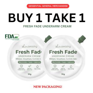 BUY 1 TAKE 1 Fresh Fade Scented Underarm Cream Whitens Smoothens Controls Odor Niacinamide + Natural Tawas Anti Perspirant Non Sticky 10g