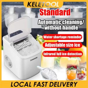 Portable Mini Ice Maker Machine Home Bar Bullet Ice Block Making Machine Automatic Self-Cleaning 制冰机