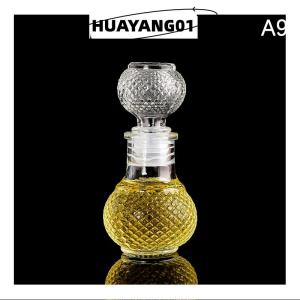 HUAYANG01 [2023 new HOT FASHION] 1 Pcs Small Empty Spirit Whisky Wine Bottle 50ml Mini Alcohol Liquor Bottles With Screw Cap Whiskey Decanter