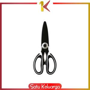 SK-C998 Gunting Dapur Serbaguna Stainless Tahan Karat Set Tutup / Gunting Ayam Ikan Daging Sayuran Praktis / Gunting Pembuka Walnut dan Tutup Botol Kitchen Shear Import