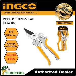 INGCO PRUNING SHEAR 8" 205mm (HPS0308) - SOLD BY 3 PCS