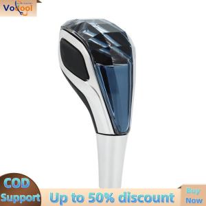 【Vodool Auto Center】Car Safety Accessories Touch Activated Crystal Handles with Multi-Color LED Light for Enhanced Interior Style and Automatic Gear Shift Knob