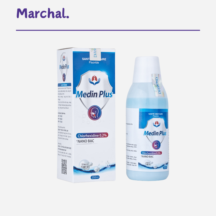 Nước Súc Miệng Dược Phẩm có NaNo Bạc 250ml Medin Plus Giảm Ngừa Sâu ...