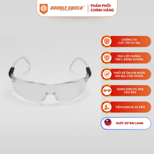 Kính Bảo Hộ Chống Tia UV 90824 CR DOUBLE SHIELD Đài Loan - Tròng Trong