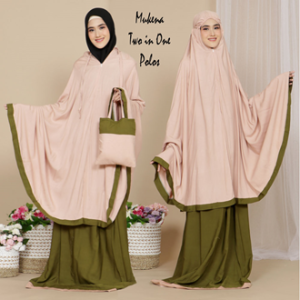 Mukena Bali Salwa Polos 2 in 1 Bahan Rayon Janger Premium By Zahwa