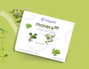 VEDALIFEPH Nayaki Herbal Monera 450 - Boost memory 100 Capsules