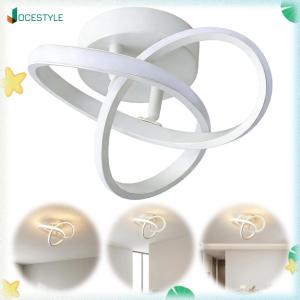 JOCESTYLE Acrylic Trefoil Modern Ceiling Light 9.84 Inch Dimmable Ceiling Lamp for Bedroom Kitchen Living Room Study Hallway
