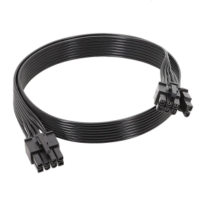 50cm Male to Male 8Pin to 6+2 Pin PCIE GPU Power Cable for GPU Power Supply Compatibility