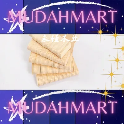 W2A4 Wooden Ice Cream Stick 50pcs Ice cream stick popsicle stick color wooden ice cream stick diy handmade material wood