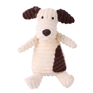 Dog Chew Plush Toys Pet Fleece Rope Interative Toy Dog Squeaky Toys Pet Dogs Doll Non-Toxic Braided