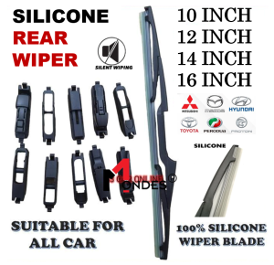 Silicone Car Rear Wiper 10 / 12 / 14 inch For Toyota Perodua Hyundai Kia Nissan Suzuki Mitsubishi Proton Mazda