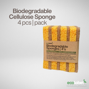 Eco-friendly Kitchen Sponge 100% Biodegradable Compostable Sustainable Natural Plant-based Sisal Wood Pulp ECOFRIENDLY