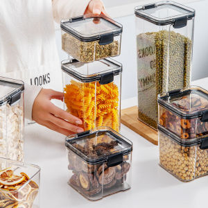 Airtight Food Storage Container Set - Kitchen & Pantry Organization Containers - BPA Free Clear Plastic