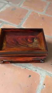 Khay trà trơn gỗ trắc sang trọng