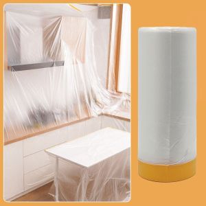 【Prompt delivery】Plastic Furniture Dust Cover Disposable Furniture Dustproof Film Paint Masking Film