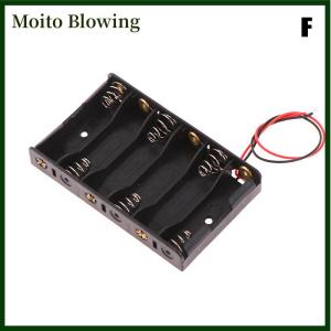 Moito 1 2 3 4 5 6 Slots 3V AA Battery Case Box AA LR6 HR6 Battery Holder Storage Case Lead Wire Bateria Protection Container