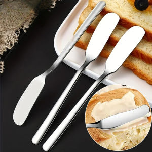 Stainless Steel Butter Spatula Knife Pizza Hole Cheese Dessert Jam Knife Cutlery Cream Knifes Breakfast Tools