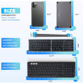 314JOMAA PortableFolding Keyboard Foldable Wireless Bluetooth keyboard with Numeric Keypad for Windows ,Android, IOS Tablet ipad Phone. 