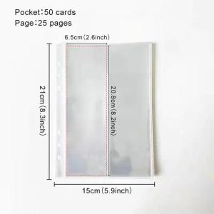 Kawaii A5 Kpop Photocard Holder Binder Collect Book Idol Photo Album ID Card Bus Cards Holder Cartoon Pattern School Stationery