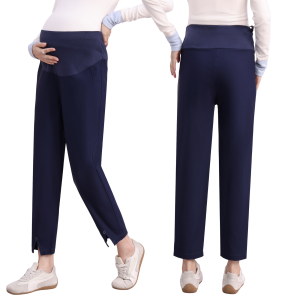 Lings Closet Womens Maternity Pants Bottom Adjustable waist high quality for pregnant women 3-9Months *009 *009-1