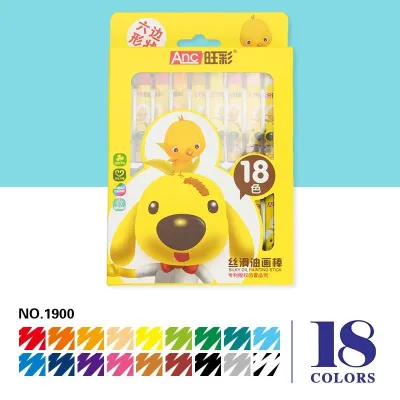 NIC สีเทียนสำหรับเด็กเล็ก 12/18/24/36สี เด็กมือไม่สกปรกดินสอสีกราฟฟิตี