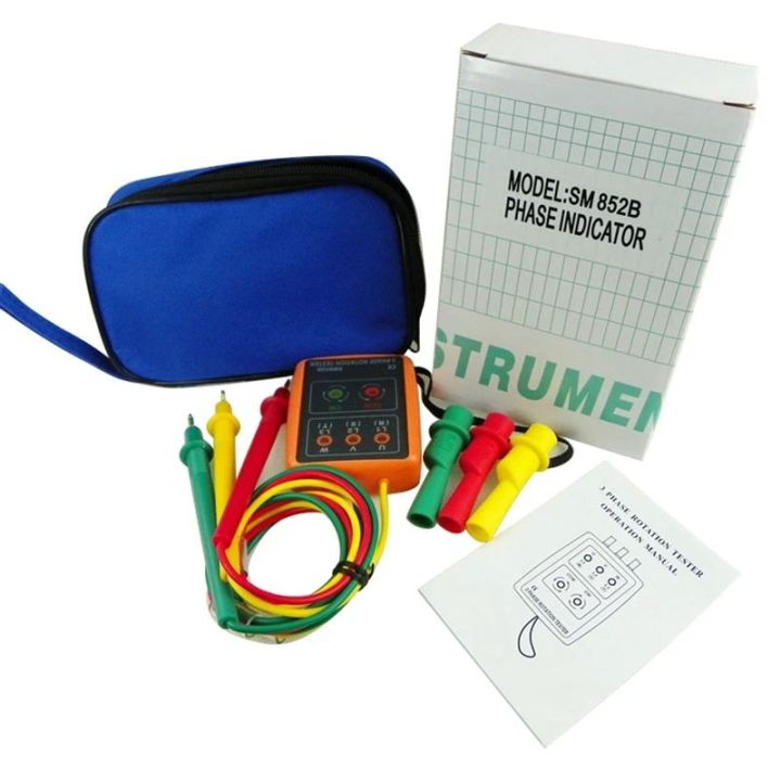 Phase Rotation Indicator Led Panel Hot Sales 3 Phase Rotation Teter Digital Phase Sequence Indicator 60V ...