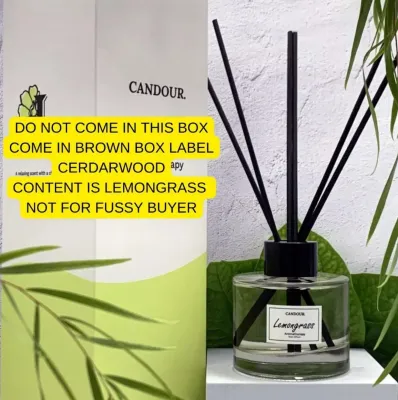 CANDOUR. Lemongrass Reed Diffusers | 100ml/200ml | Home Fragrance | Natural Ingredients | Non-toxic