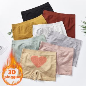 กางเกงในขาสั้นหญิงรังผึ้งญี่ปุ่น ลายหัวใจ กระชับเก็บพูดพิ่งสะโพก DD108