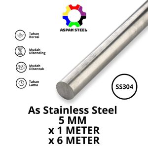 As 5 mm stainless steel 304