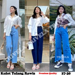 NouraFashion - Kulot Jeans Tulang Snow Polos High Quality REALPIC