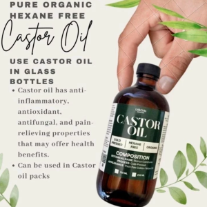 PURE CASTOR OIL HAIR GROWER ORGANIC HEXANE FREE COLD PRESSED BOTTLE 120 ml/250 ml/500 ml