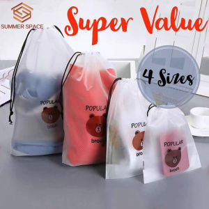 🎁Beg Bertali Simpan Barang 4in1 Design Comel Mudah Bawa & Kalis Air |4in1 Size Cute Cartoon Waterproof Portable Storage Drawstring Bag Case👝
