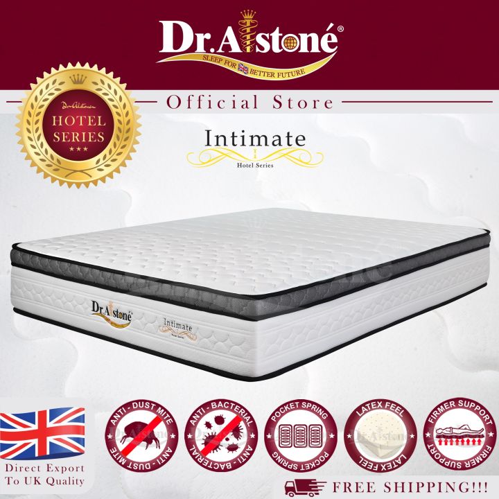 Dr.Alstone Hotel Series I Intimate Pocket Spring Mattress King Queen S.Single Single Latex Feel Pillow Top and Plush Top 360 Air Ventilation Anti Bacterial Hypoallergenic Mattress Lazada Lazada