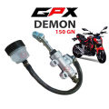 โปรโมชั่น ปั๊มกระทุ้งเบรคหลัง GPX CR5 / GR200R /Demon125 /Demon150gn /Demon150gr /Demon x ปั๊มเบรคหลัง ปั๊มดีสเบรคหลัง ปั๊มกระทุ้ง +กระปุกน้ำมันเบรค. 