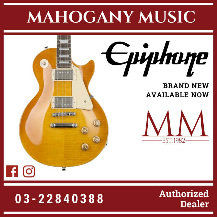 Epiphone Les Paul Standard 50s Electric Guitar, Lemon Burst Lazada