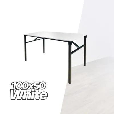 Foldable Table Banquet 100cm x 50cm Catering Hall Event Office Buffet Table Dessert Table Meja Lipat Niaga Meja Banquet