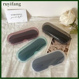 ruyifang กล่องเก็บแว่นตา1ชิ้นฝาครอบเคสป้องกันสำหรับผู้หญิงกล่องแว่นตาแบบพกพากล่องแว่นตากันแดดอุปกรณ์เสริม