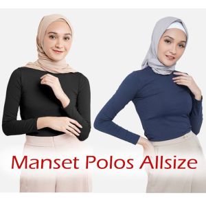 Manset Turtleneck Lengan Panjang