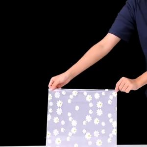 Frosted Zip Lock Storage Bag Leakproof Design Waterproof PEVA Travel Luggage Make Up Packaging Bag