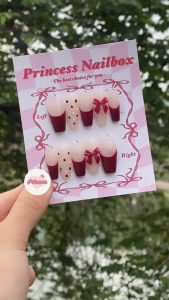 PrincessNailbox[mãTP16]móng úp sơn gelthiết kế thủ công(tặng keodũamiếng dángiấy lau…)