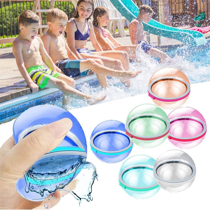 Reusable Water Splash Balls Colorful Water Filling Balloons Absorbent
