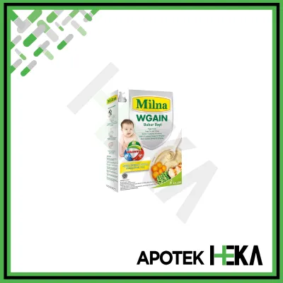 Milna Wgain Bubur Bayi Bebas Gluten 6+/8+ - Untuk 6 Bulan/8 Bulan