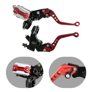 2PCS Motorcycle Brake Pump Front Master Cylinder Hydraulic Brake Lever Right For Dirt Pit Bike ATV Quad Moped Scooter Buggy