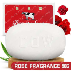 [Cow Beauty Soap Japan] Blue 85g Red 90g Made In Japan Cleansing Face And Body Whitening Moisturizing Rose And Jasmine Whitening Soap Mild And Non-Irritating