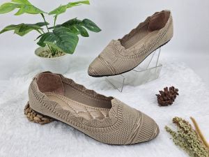 SEPATU WANITA FLATSHOES RAJUT IMPORT TERBARU COD BAYAR DITEMPAT SANDAL WANITA NAURA SHOES PMF64